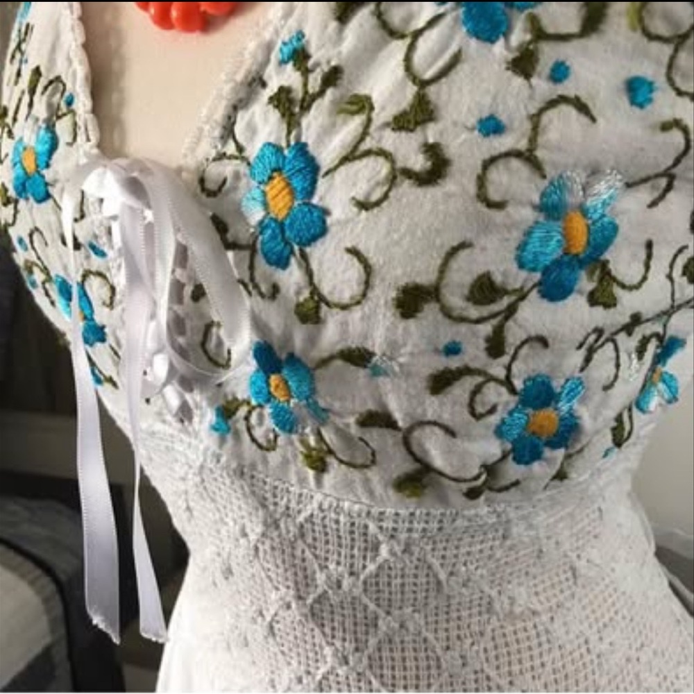 Vintage Ukrainian Flower Dress